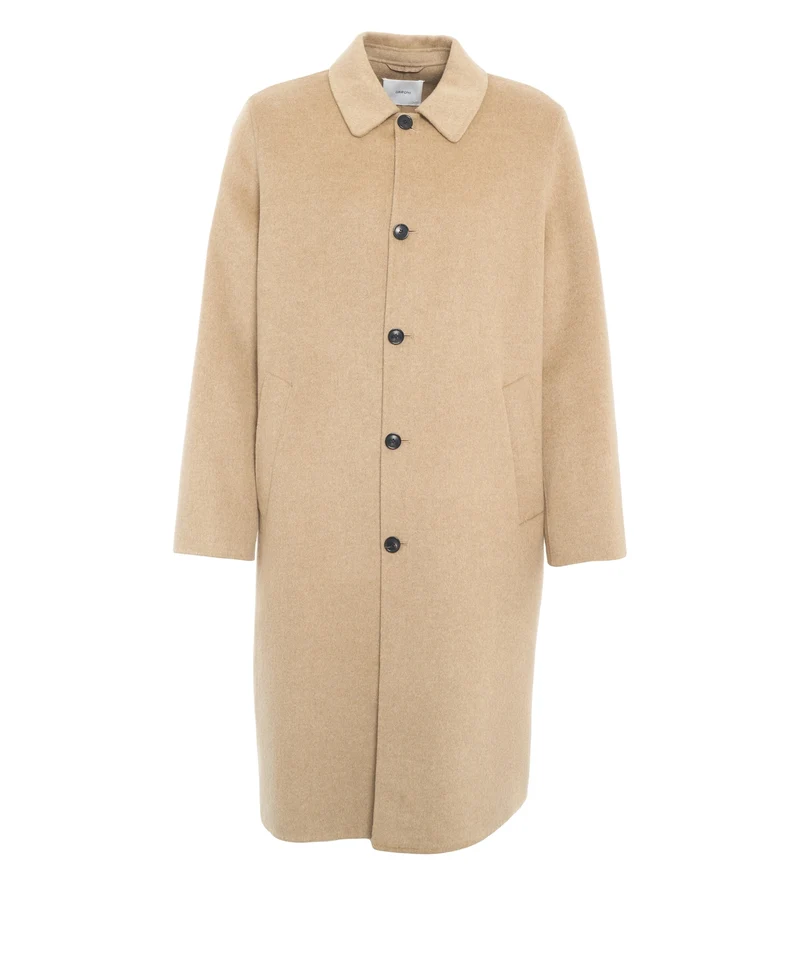 Cappotto in lana con alpaca