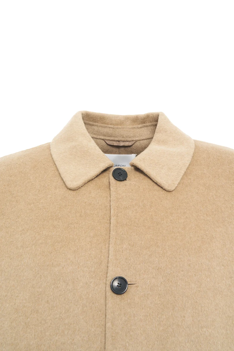 Cappotto in lana con alpaca