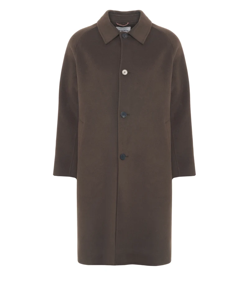 Cappotto con maniche raglan