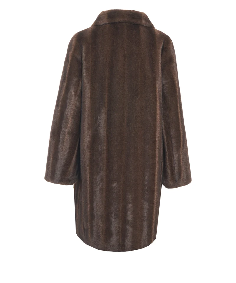 Cappotto in pelliccia sintetica
