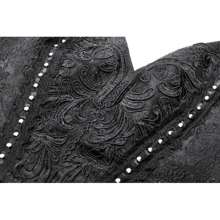 Gothic-Spitzenkleid mit Neckholder für Damen, ideal für Partys und Abschlussfeiern