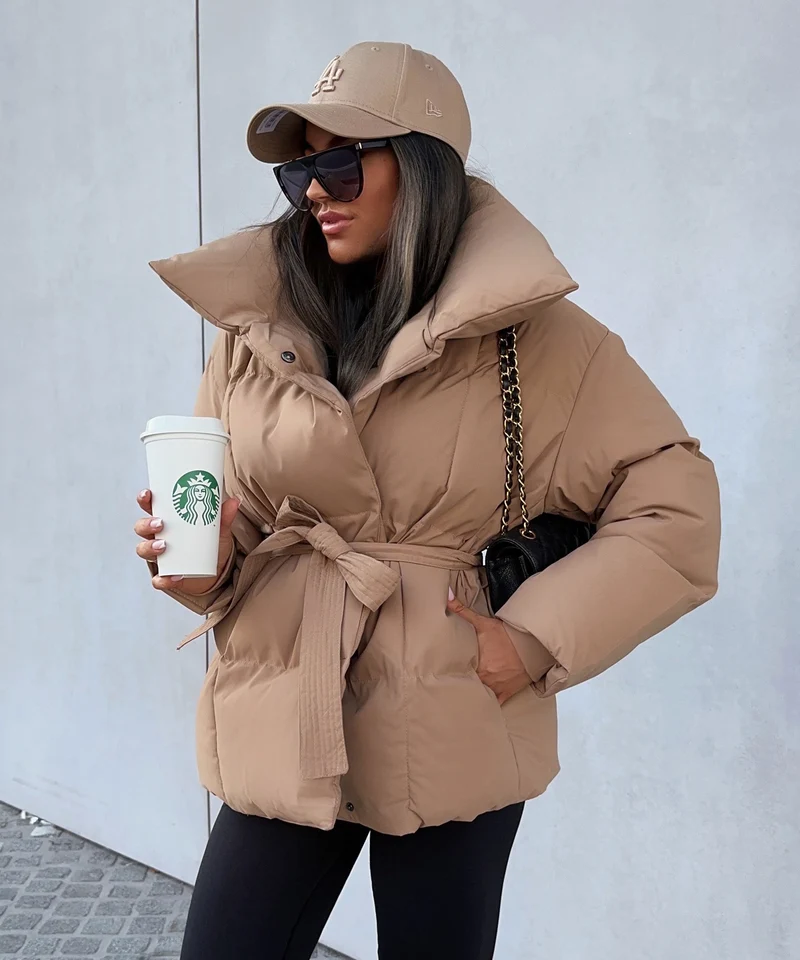 Jacke Kyleih Kurz Camel