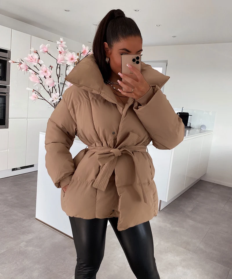 Jacke Kyleih Kurz Camel