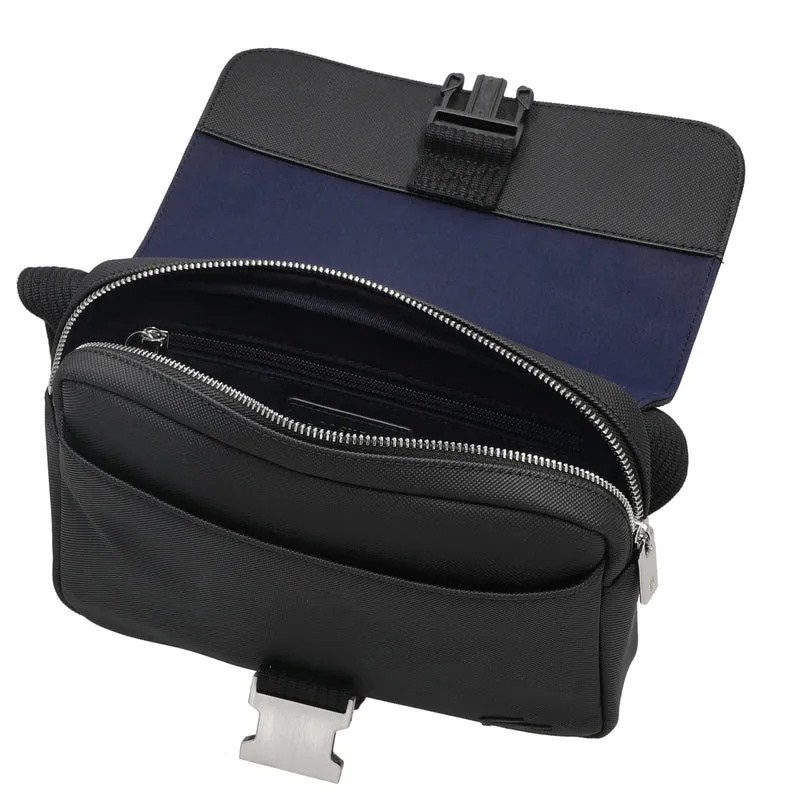 Lacoste Men's Classic Messenger - Bolso bandolera 25 cm (black)