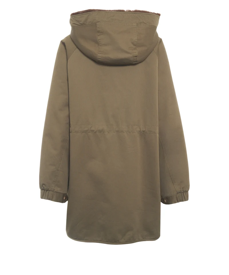Parka con coulisse in vita