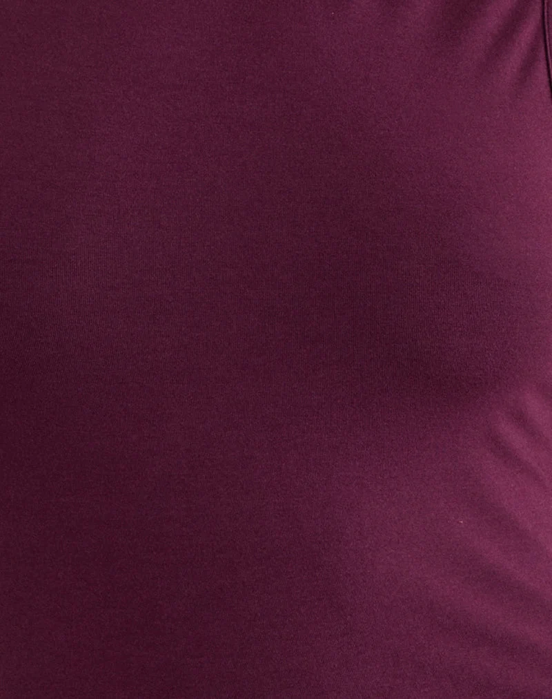 Ymir Vest Top aus Rayon Jersey Deep Purple