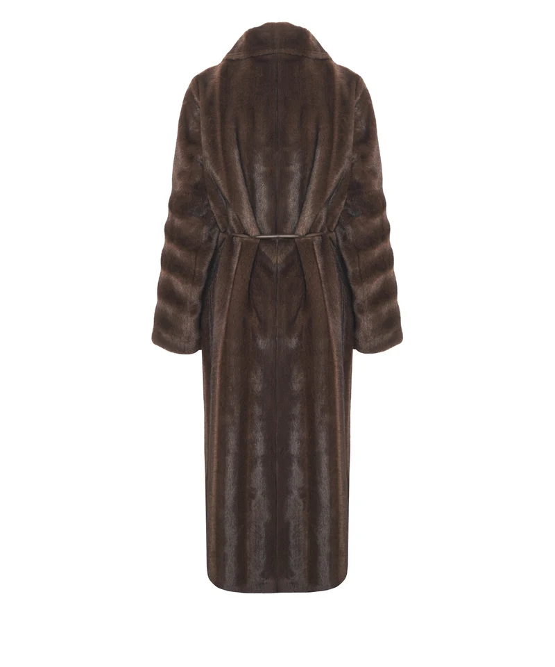 Cappotto con cintura in vita