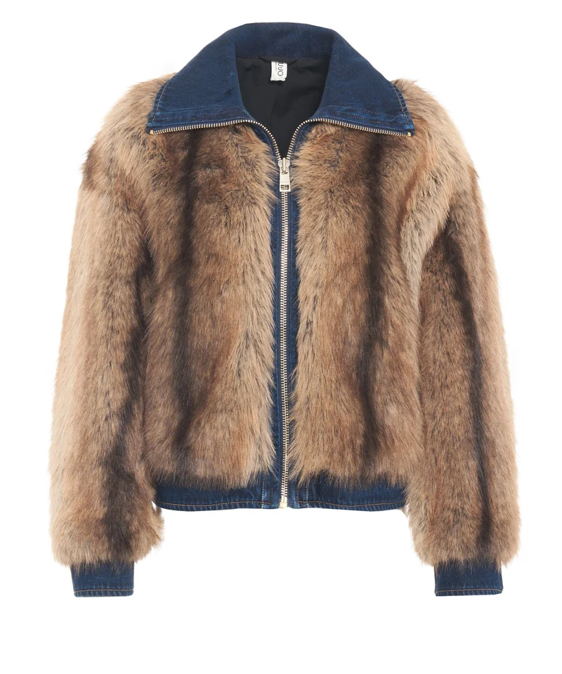 Giacca casual in ecopelliccia
