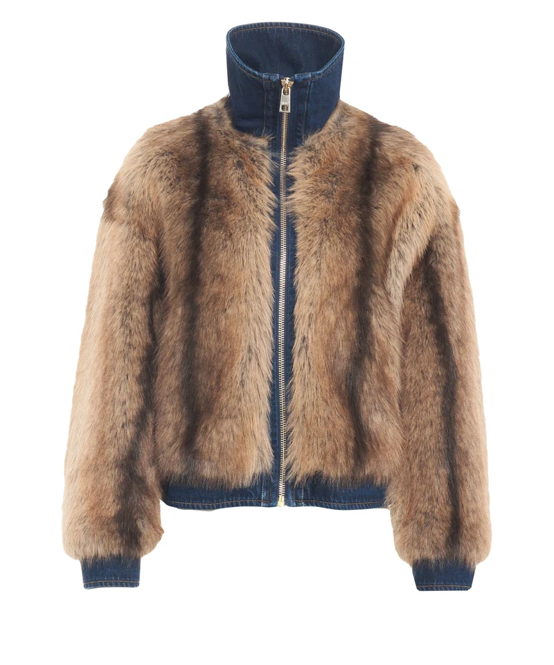 Giacca casual in ecopelliccia