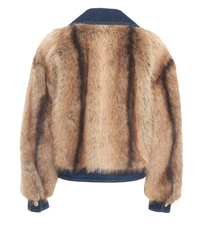 Giacca casual in ecopelliccia