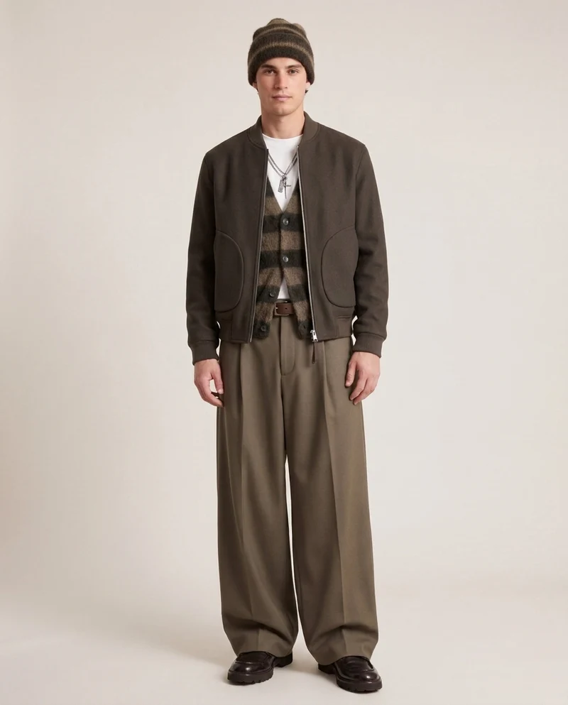 Pantaloni a pieghe