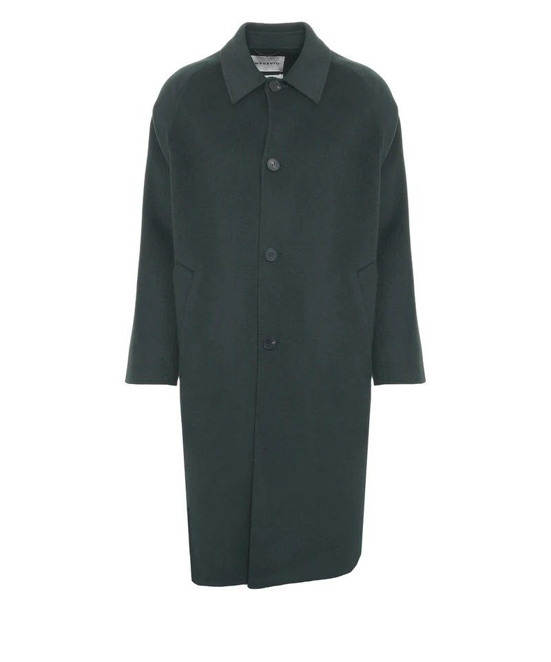 Cappotto con maniche raglan