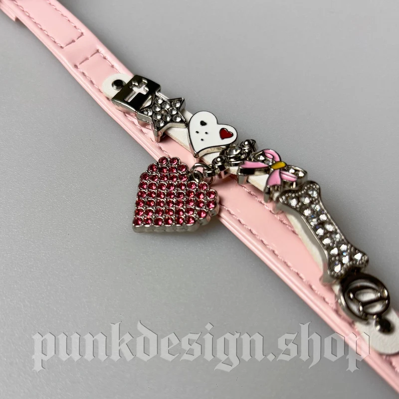 Gothic Doppellagiges Katzenchoker aus Imitationsperlen