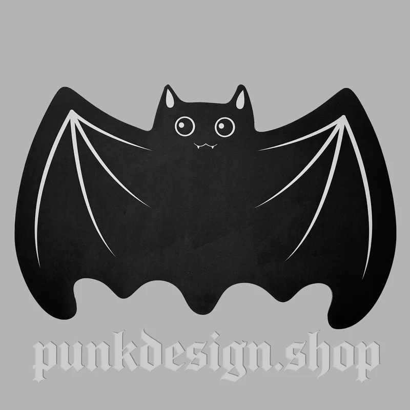 Haustier-Katzenstreu- und Futtermatte im Gothic-Stil