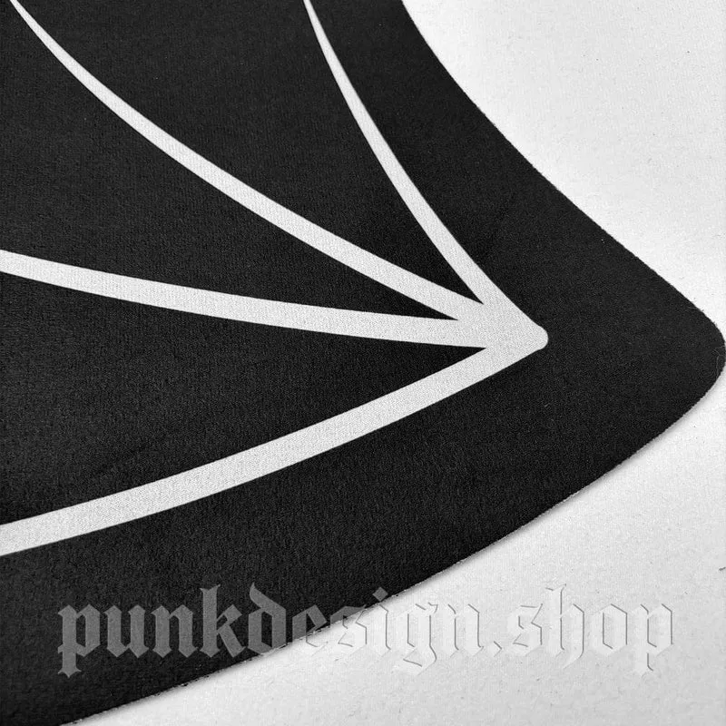 Haustier-Katzenstreu- und Futtermatte im Gothic-Stil