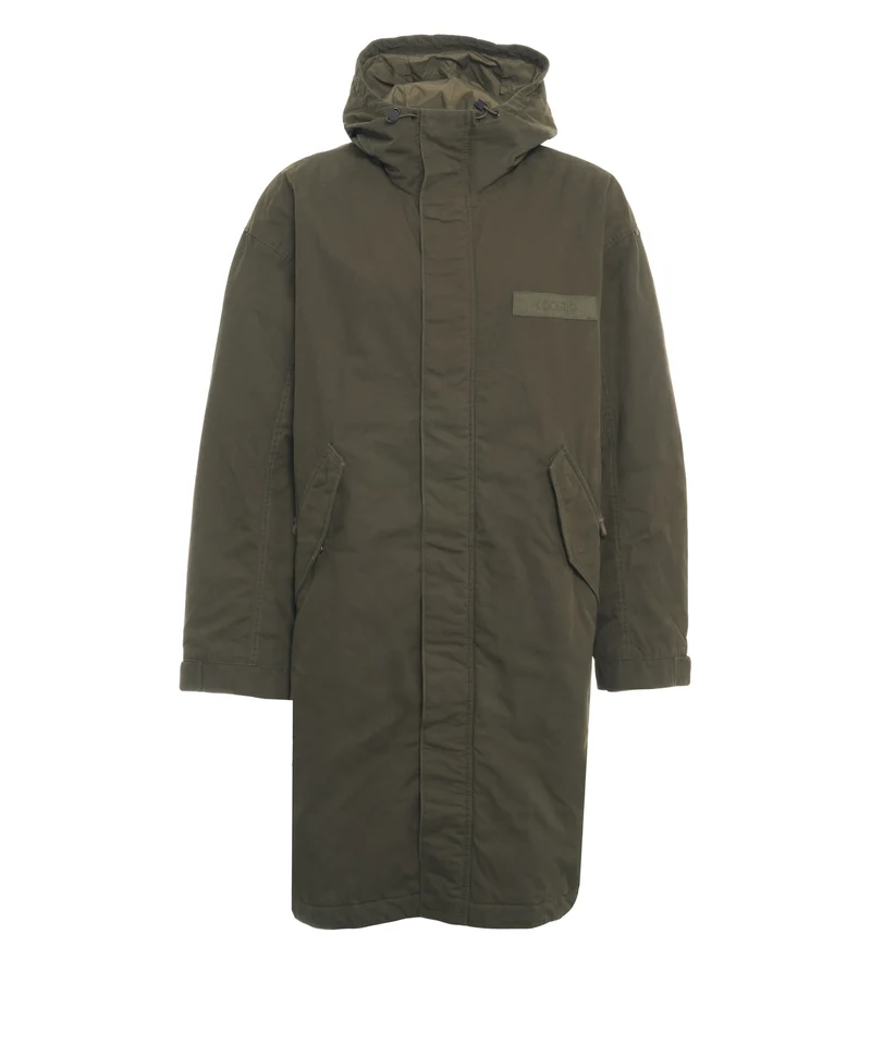 Parka con tasche a patta
