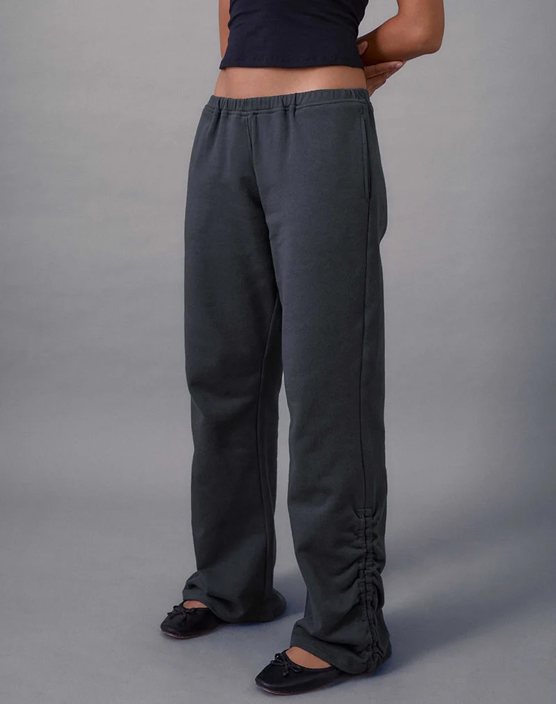 Rylan Jogginghose mit Rüschen in Beluga-Grau