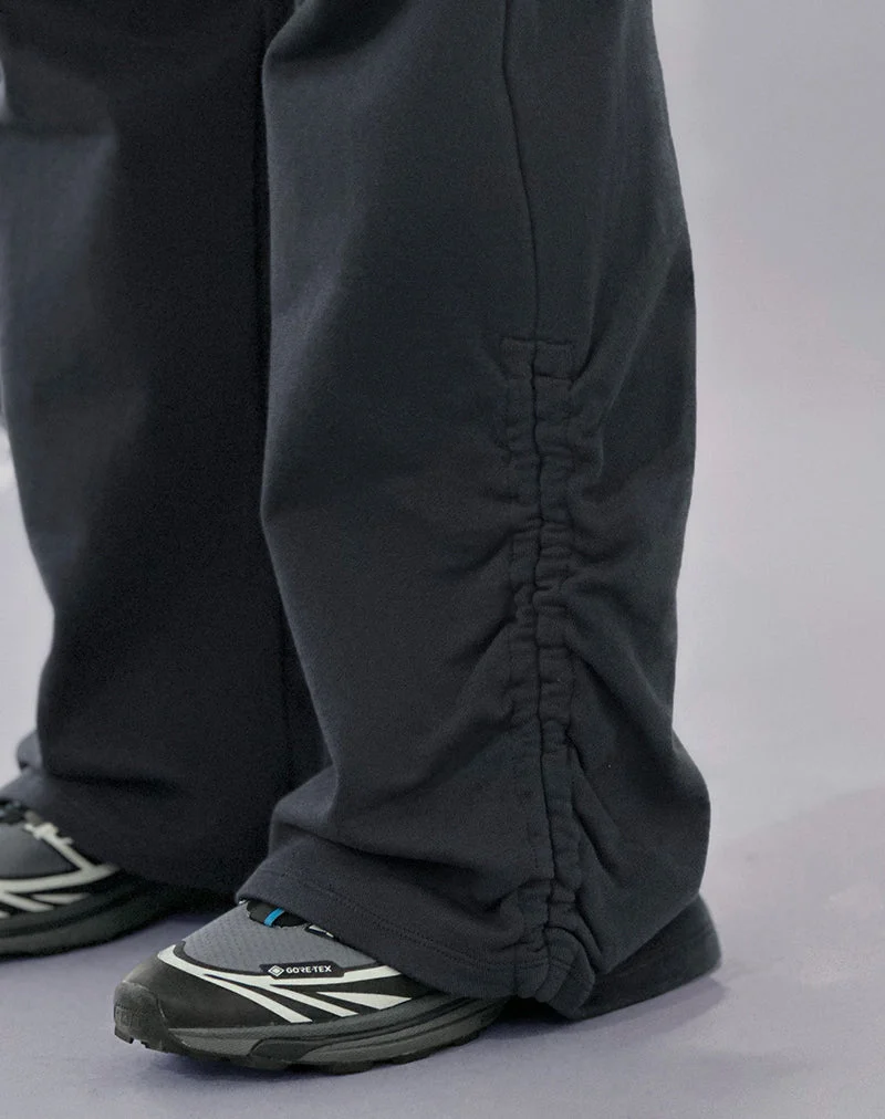 Rylan Jogginghose mit Rüschen in Beluga-Grau