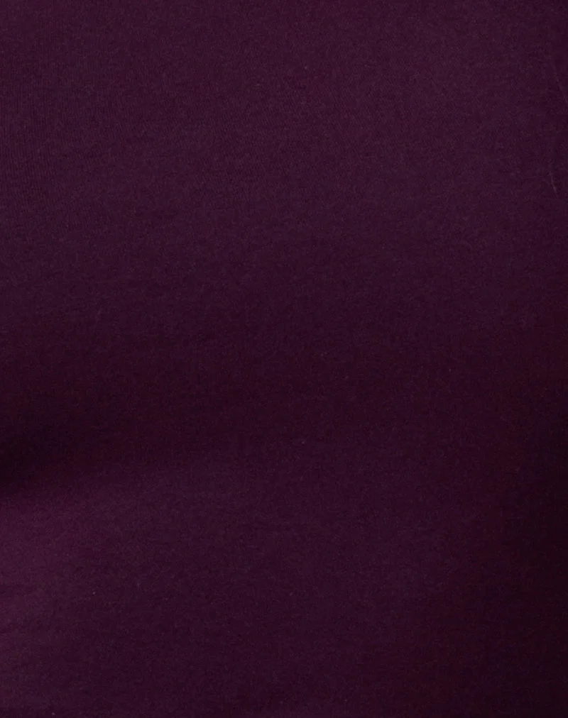 Galile High Neck Top aus Jersey in Feige