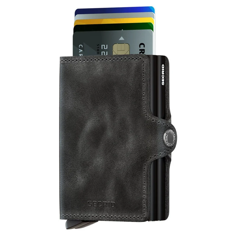 Secrid Vintage Twinwallet - Cartera RFID 7 cm (black)