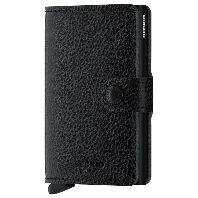 Secrid Vegetable Tanned Miniwallet - Cartera RFID 6.5 cm (black-black)