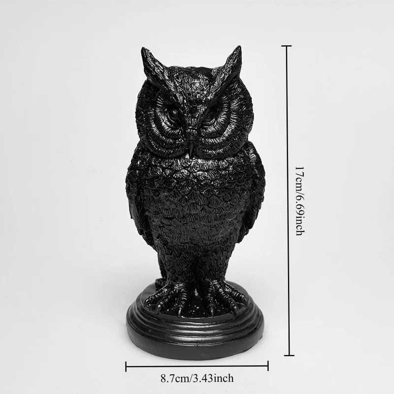 Gotischer Eulen-Kerzenständer-Ornament für Zuhause