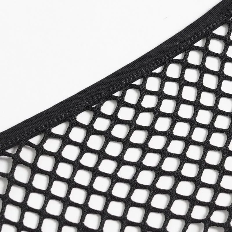 Punk-Bustier mit Herzmotiv, Schnalle und Reißverschluss für Damen