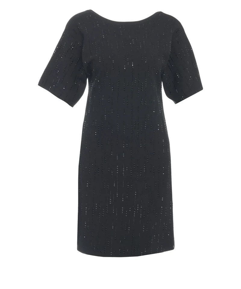 Minidress con applicazione di strass