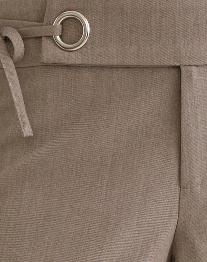 Tova Tie Tailoring Hose in Khaki-Beige