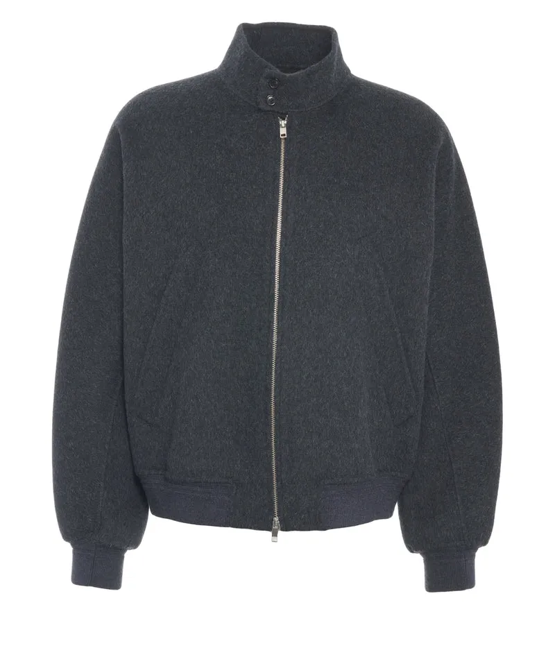 Giacca bomber con collo alto