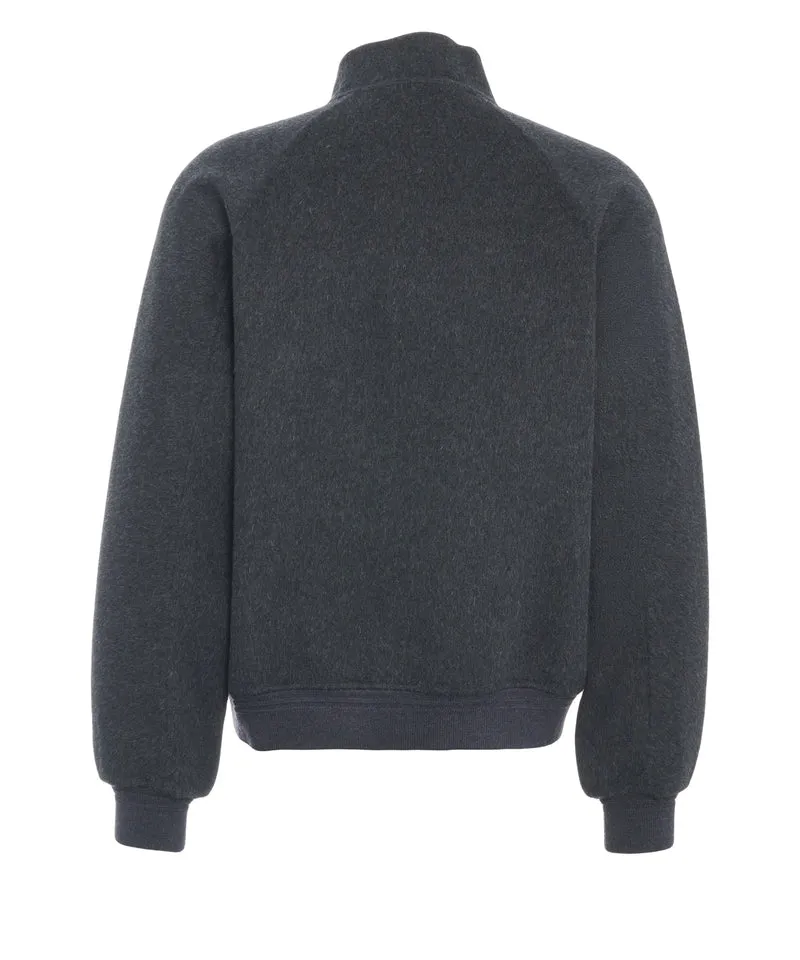 Giacca bomber con collo alto