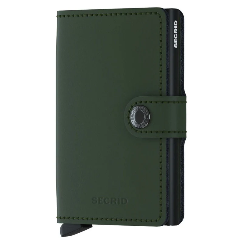 Secrid Matte Miniwallet - Cartera RFID 6.5 cm (green-black)