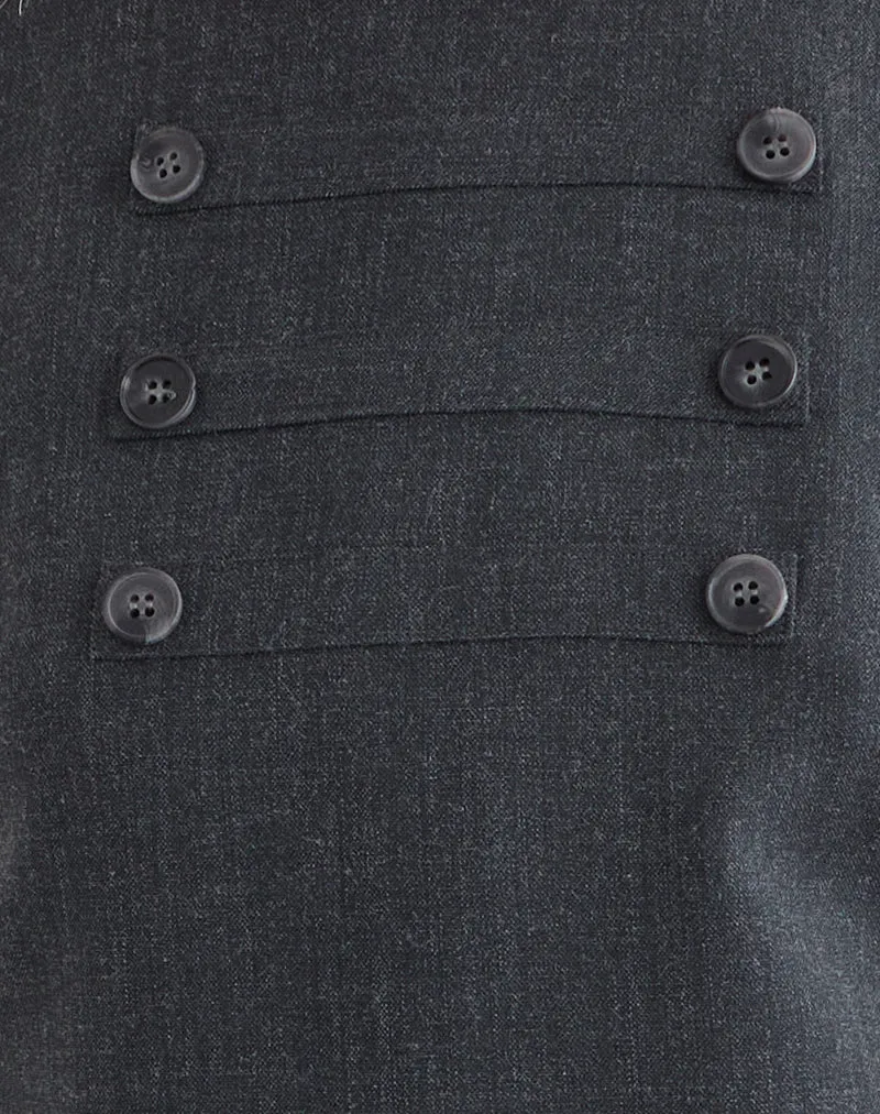Saraya Minikleid in Tailoring Grey Blue