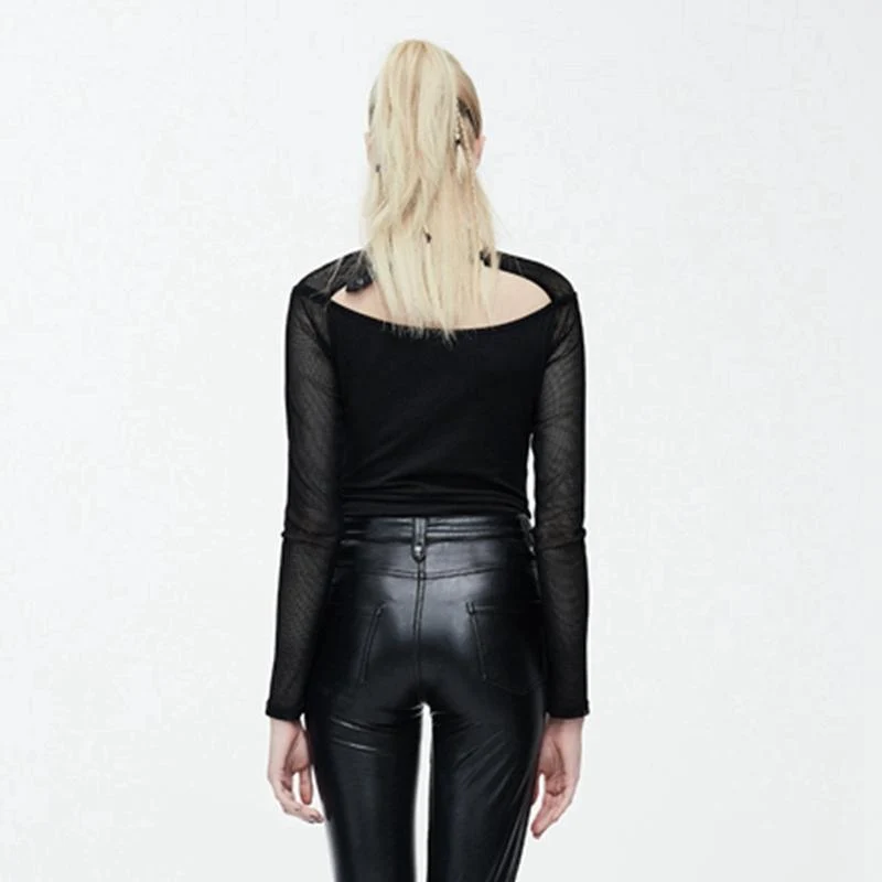 Frauen Mesh Punk Top