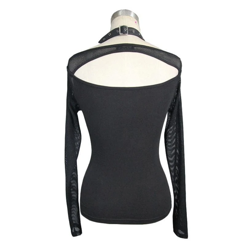 Frauen Mesh Punk Top
