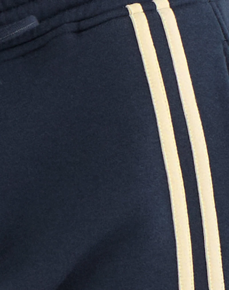 Covero Jogger in Marineblau mit buttermilchfarbenem Besatz