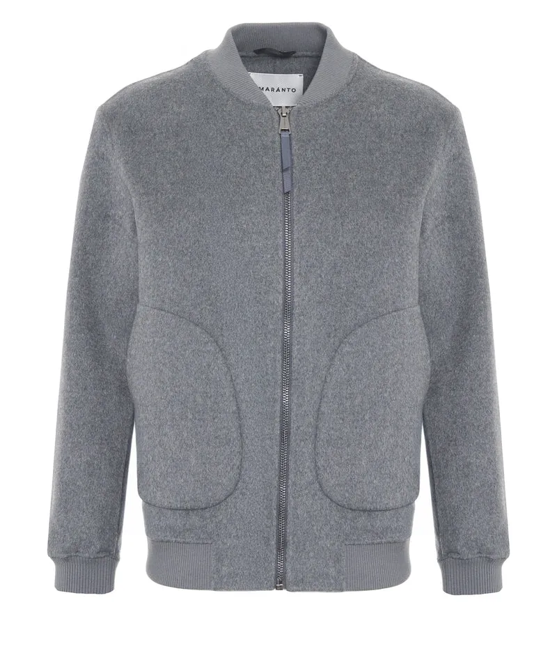 Giacca bomber in lana