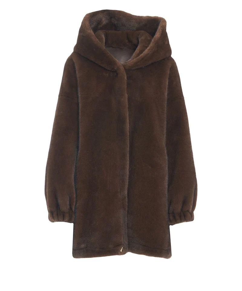 Cappotto in pelliccia sintetica