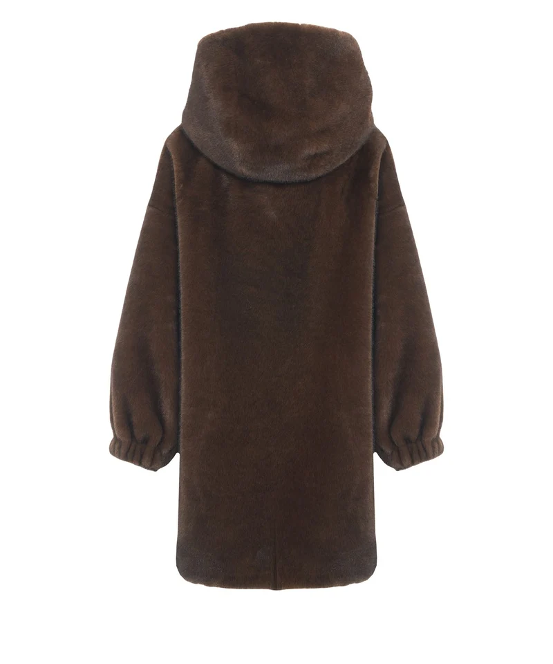 Cappotto in pelliccia sintetica