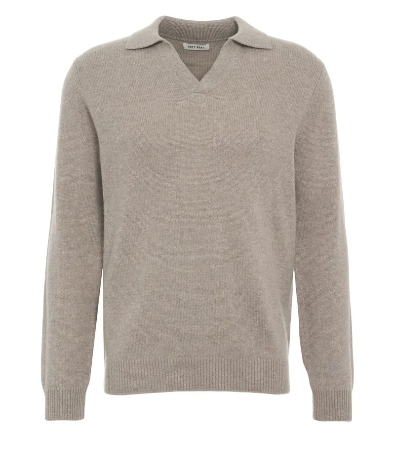 Maglia con collo skipper
