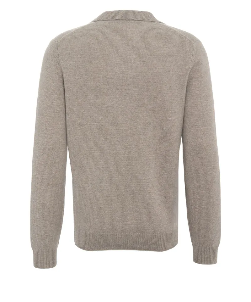 Maglia con collo skipper