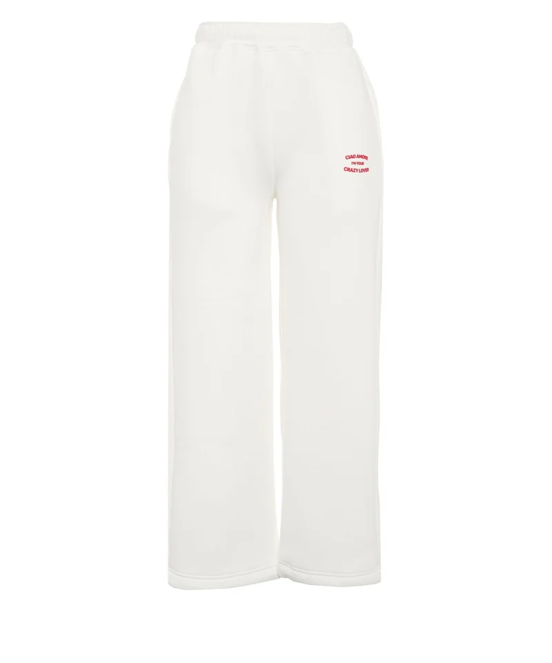 Pantaloni sportivi con scritta logo