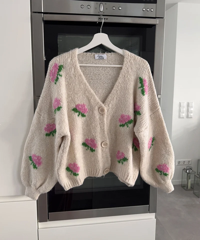 Cardigan Rose Beige