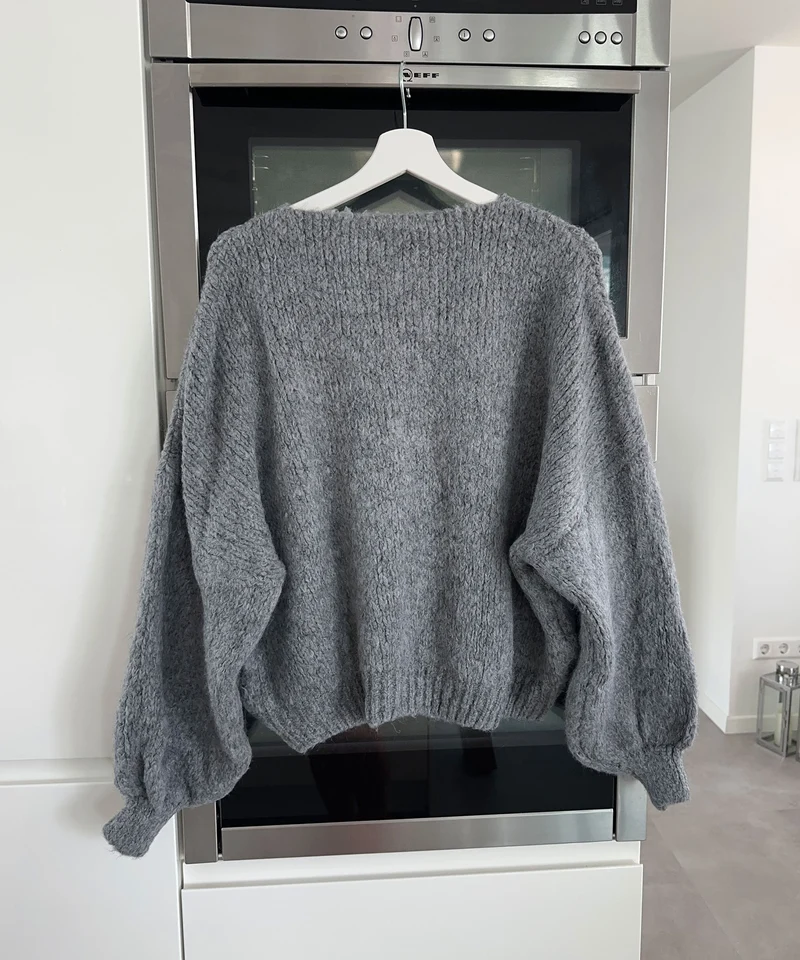 Cardigan Schleife Fia Dunkelgrau