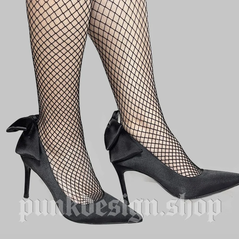 Gothic-Stilettos mit Schleife für Damen
