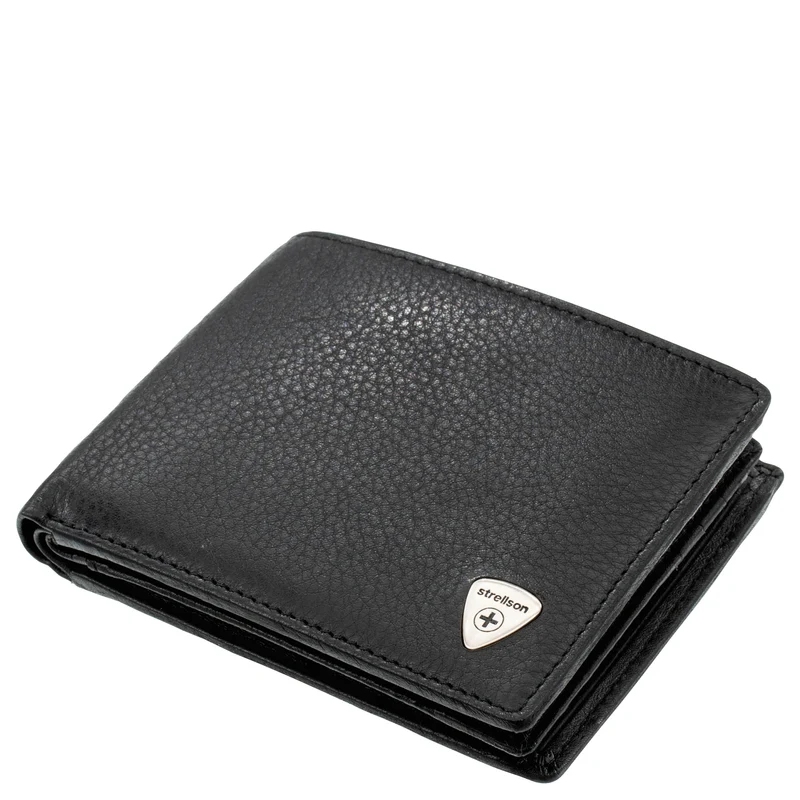 Strellson Harrison - Cartera BillFold 8cc 12 cm (black)