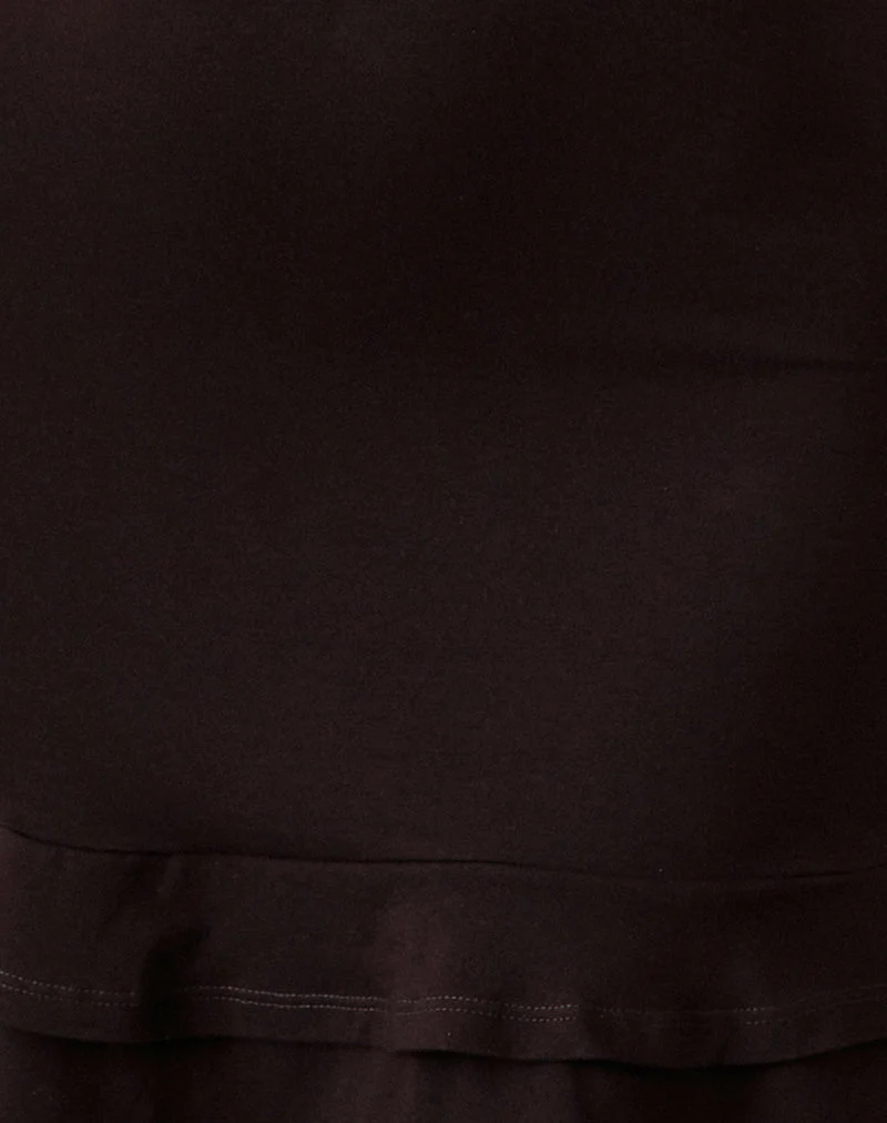 Opaline Rückenfreies Minikleid in Schokoladenbraun