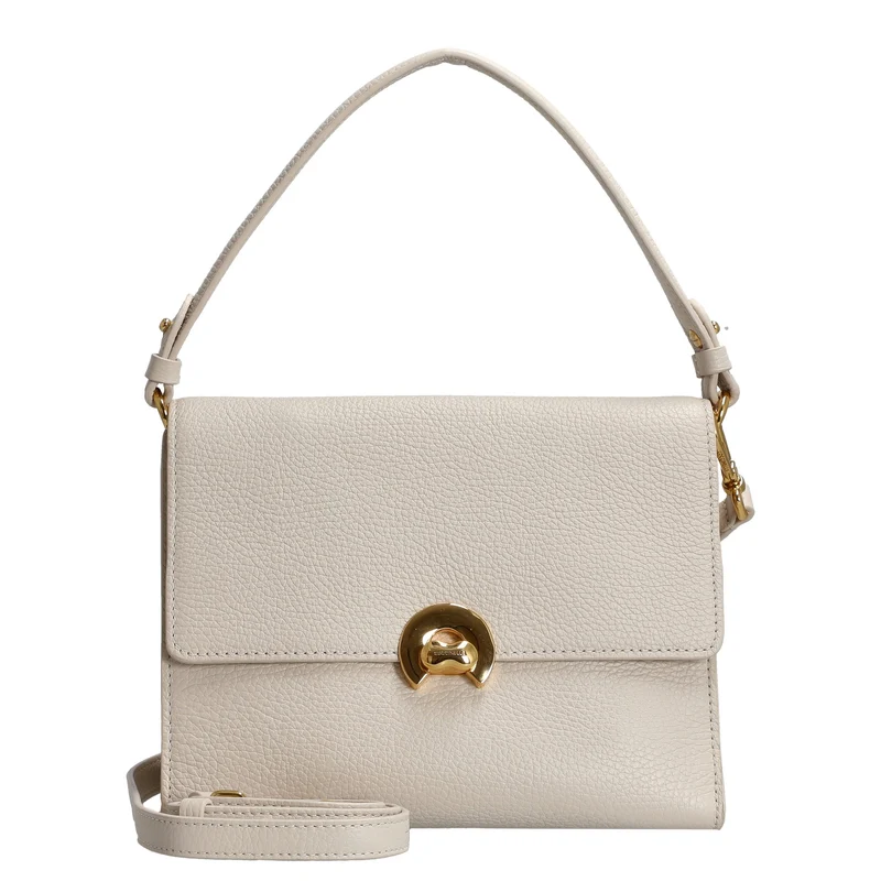 Coccinelle Binxie - Bolso de hombro 23 cm (lambskin white)
