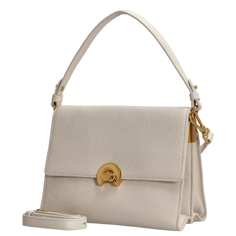 Coccinelle Binxie - Bolso de hombro 23 cm (lambskin white)