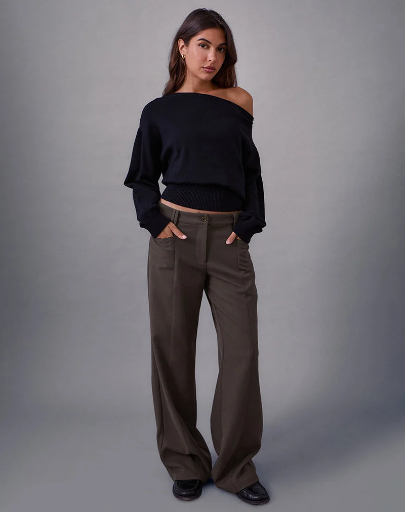Avina-Hose in Tailoring Dunkel-Olive